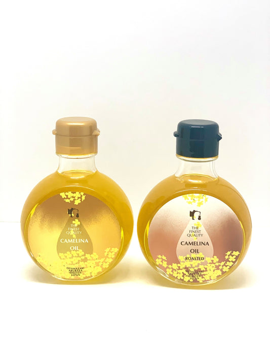 【2本セット】THE FINEST QUALITY CAMELINA OIL (150ml)とROASTED(150ml)のセット<送料込み>