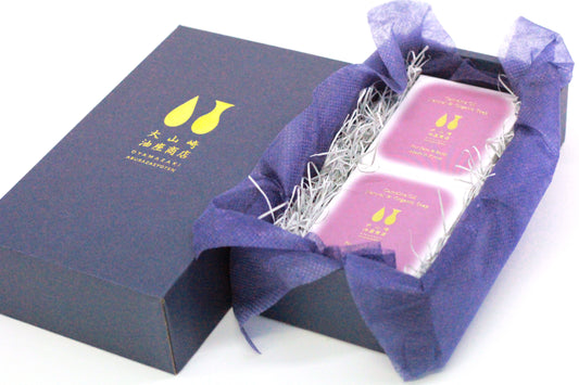 カメリナオイル20%以上含有 自然派石鹸 2個セット ギフトボックス付き<送料込み>