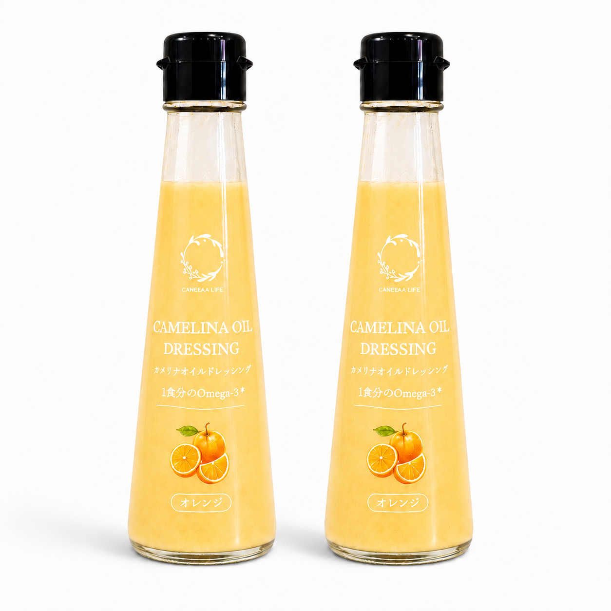 【2本セット】オレンジ香る　カメリナオイルドレッシング（100ml）＜送料込み＞