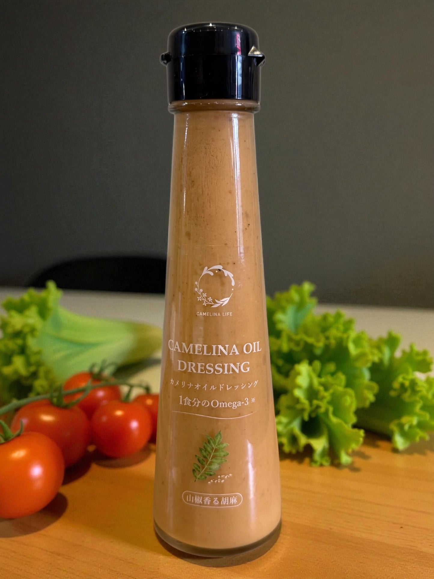 【単品購入】山椒と胡麻香る　カメリナオイルドレッシング（100ml）＜送料込み＞