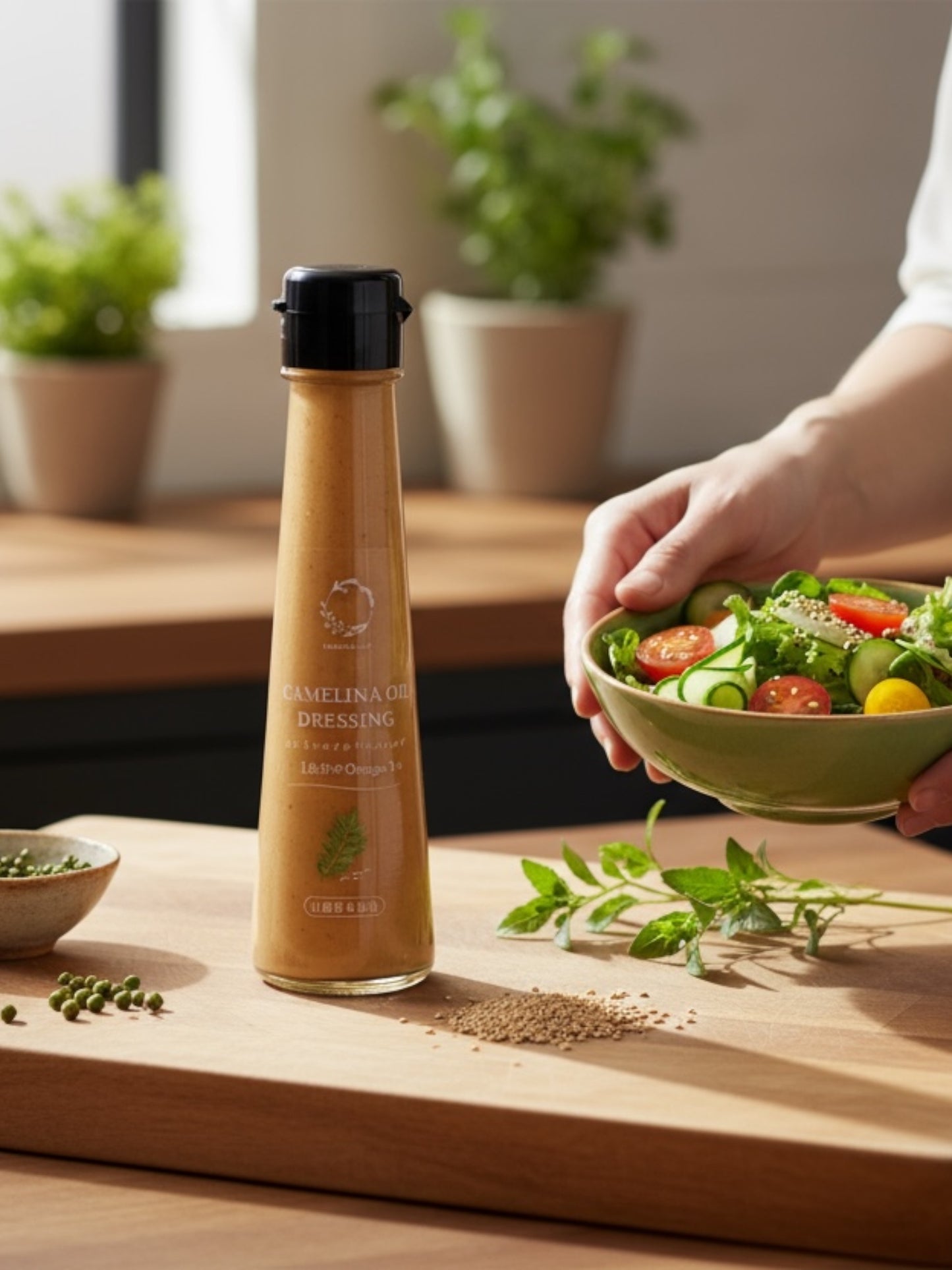 【単品購入】山椒と胡麻香る　カメリナオイルドレッシング（100ml）＜送料込み＞