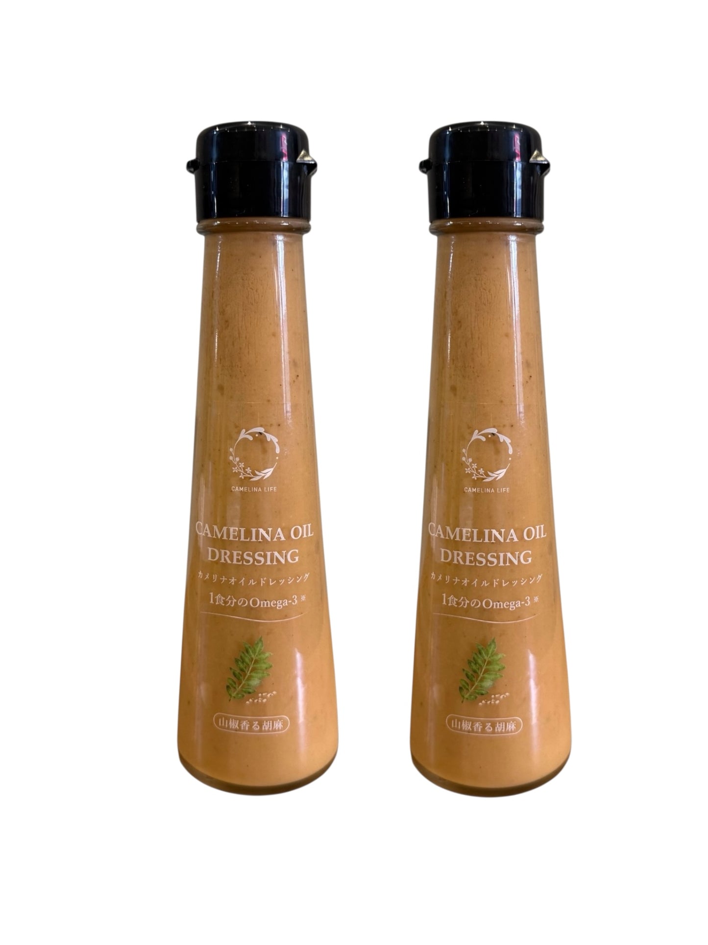【2本セット】山椒と胡麻香る　カメリナオイルドレッシング（100ml）＜送料込み＞
