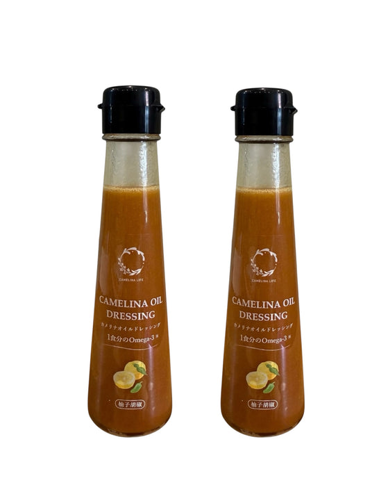【2本セット】柚子胡椒香る　カメリナオイルドレッシング（100ml）＜送料込み＞